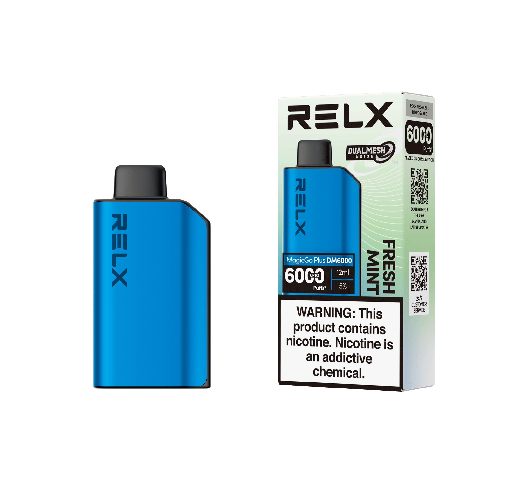 RELX MAGICGO PLUS DM6000 (Fresh Mint 5%)