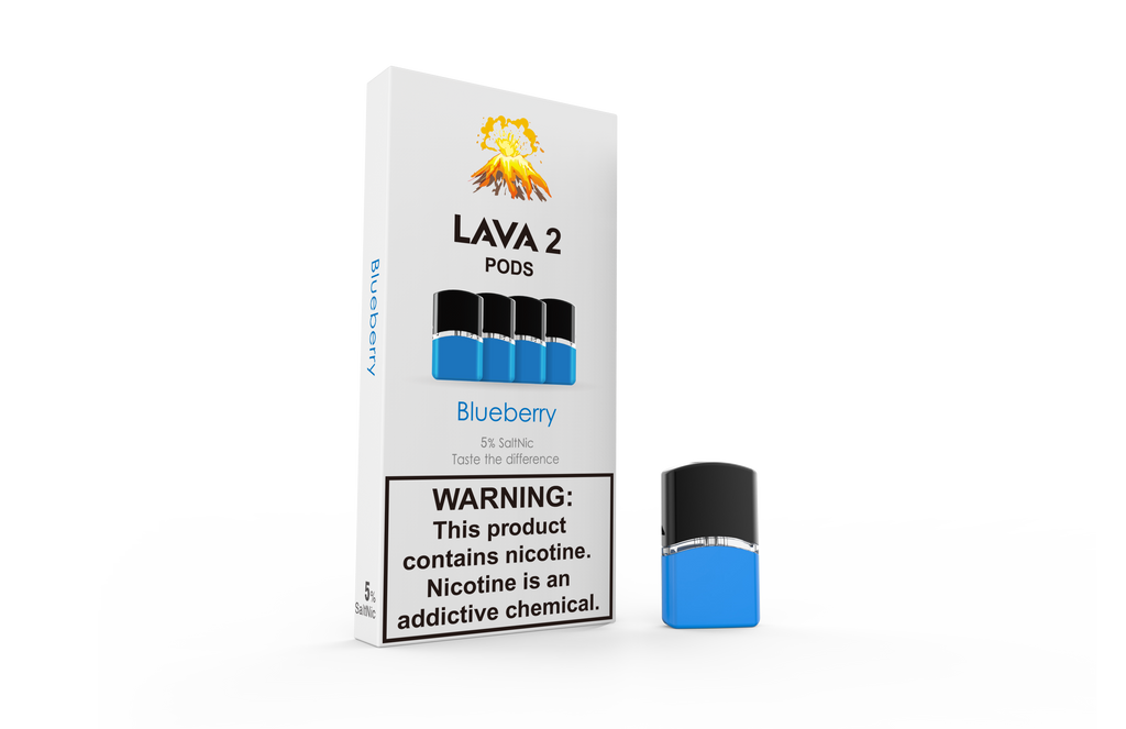 BLUEBERRY PODS (Pack of 4) | 5% (50mg) Salt Nicotine by LAVA2