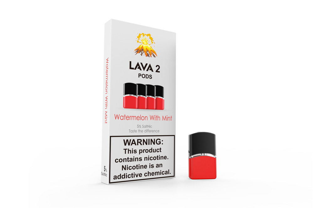 Watermelon Mint PODS (Pack of 4) | 5% (50mg) Salt Nicotine by LAVA2