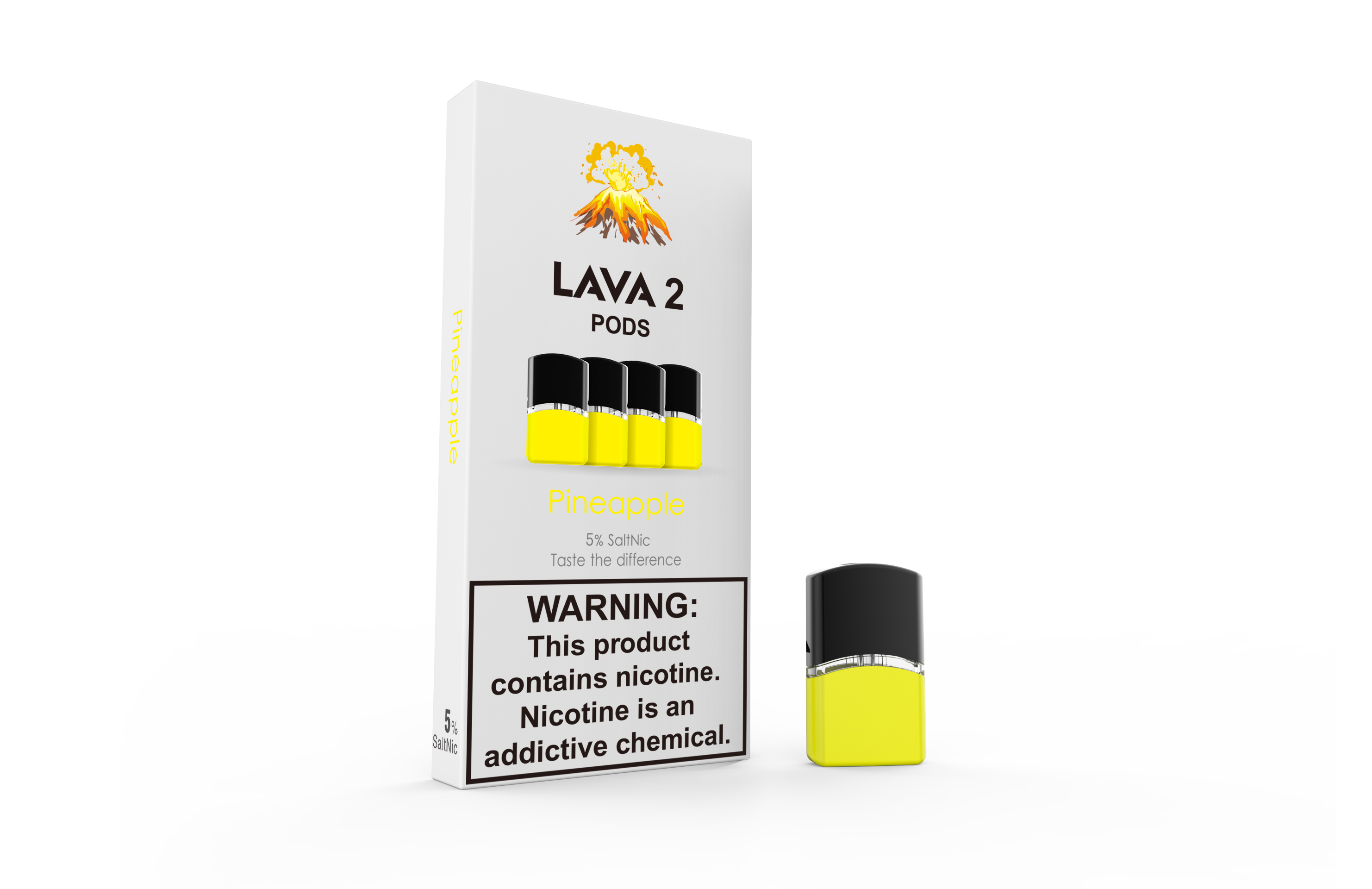 Pineapple PODS (Pack of 4) | 5% (50mg) Salt Nicotine by LAVA2