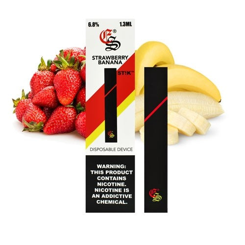 Strawberry Banana STIK Disposable Vapes (6.8 % Salt Nic)