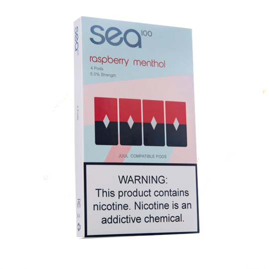 Raspberry Menthol 5% by Sea PODS.